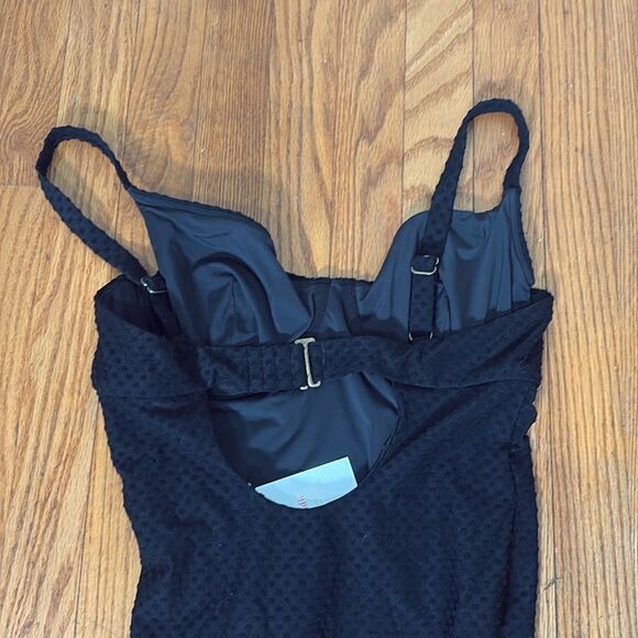Andie Swim The Bermuda One Piece Terry Dots Swimsuit Black size M NWT - Picture 5 of 11
